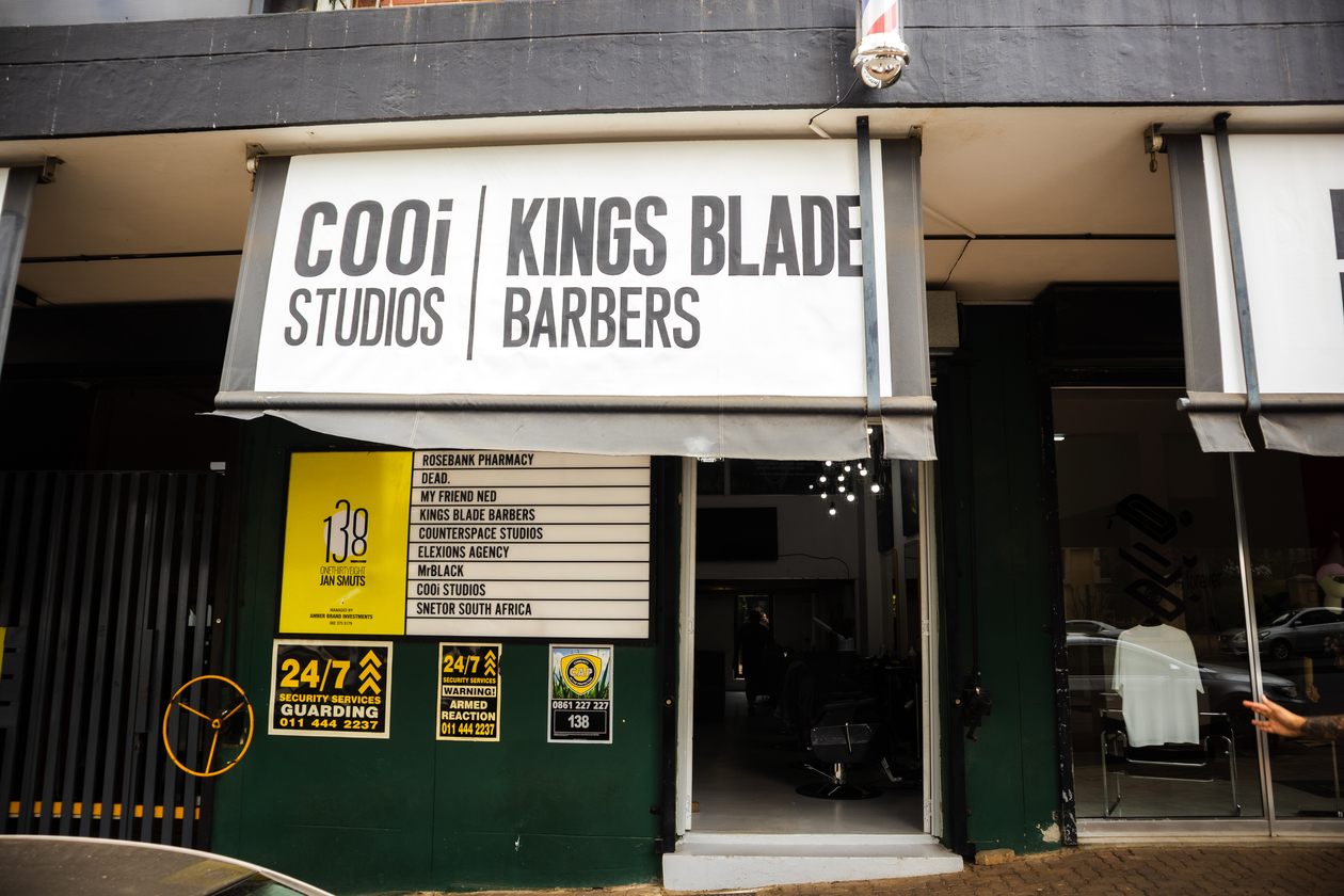Kingsblade Barbershop Exterior | Rosebank